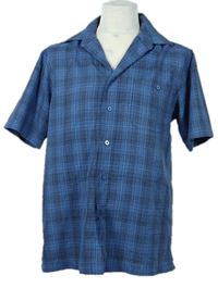 Pánská modro-tmavomodrá kostkovaná košile George 