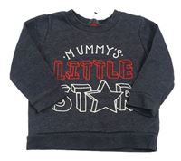 Tmavomodrá mikina s nápisem Primark