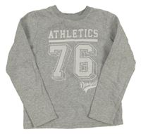 Světlešedá mikina s číslem Domyos