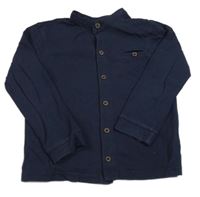 Tmavomodrá triková košile George