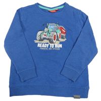 Modrá mikina s traktorem 