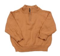 ORanžový svetr se zipem Primark