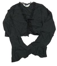 Černé halenkové bolerko s krajkou H&M