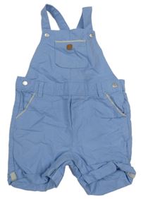 Světlemodré plátěné laclové chino kraťasy 