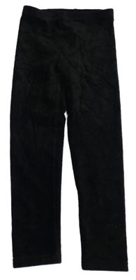 Černé žebrované legíny George