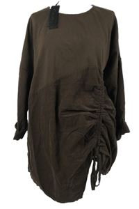 Nové - Dámská kávová manšestrovo/bavlněná tunika Studio