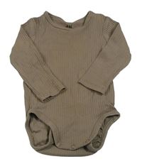 Hnědé žebrované body H&M