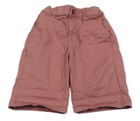 Růžové plátěné chino kraťasy M&S
