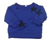 Safírová mikina s hvězdami Mothercare