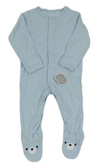 Nové - světlemodrý žebrovaný overal Nutmeg