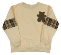 Světlemeruňková mikina s medvídkem