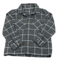 Tmavošedo-bílá kostkovaná flanelová košile George