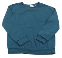 Petrolejová mikina s nápisem Lily & Dan