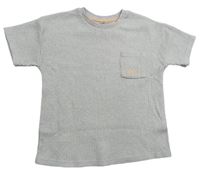 Béžové žebrované úpletové tričko s kapsičkou George