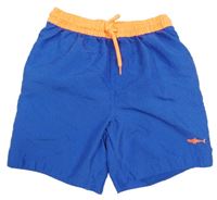 Tmavomodro-oranžové plážové kraťasy Primark 