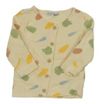 Smetanovo-barevné vzorované propínací triko Ergee 