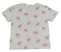 Bílé tričko s jednorožci Dunnes