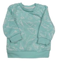 Světlemodrá mikina s dinosaury Primark 
