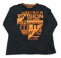 Černé triko s nápisem C&A