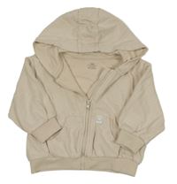 Béžová propínací mikina s kapucí M&S