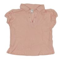 Světlerůžové polo tričko C&A