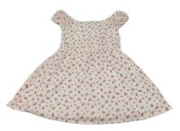 Bílé kytičkované šifonové šaty Y.F.K. 