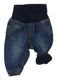 Tmavomodré podšité cuff rifle H&M