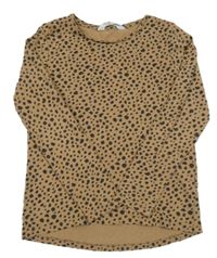 Béžovo-šedé vzorované triko H&M