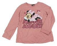Starorůžové pyžamové triko s Minnie Disney
