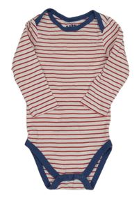 Bílo-červeno-tmavomodré pruhované body Tchibo