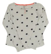 Bílé triko s hvězdičkami H&M