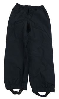 Černé šusťákové nepromokavé podšité kalhoty COLOR KIDS