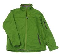 Tmavozelená softshellová bunda s logem a nášivkou KILLTEC