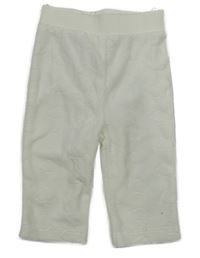 Smetanové sametové tepláky s obláčky C&A