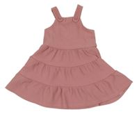 Starorůžové žebrované šaty Nutmeg