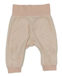 Světlerůžové sametové turecké tepláky H&M