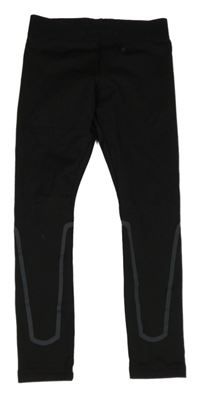 Černé thermo legíny s logem KIPSTA