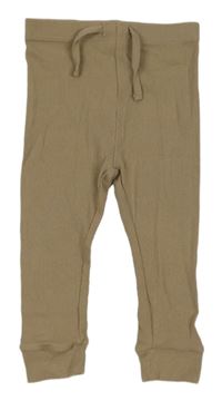 Béžové žebrované tepláky Matalan