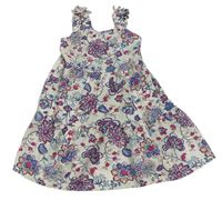 Krémové květované šaty Matalan
