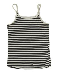 Černo-bílý pruhovaný top H&M