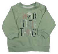 Světlezelená mikina s nápisem Ergee