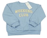 Nové - Světlemodrá mikina s nápisem M&S