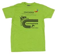 Zelené tričko s potiskem