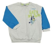 Bílo-modrá mikina s Bluey