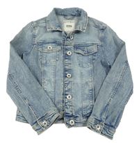 Modrá riflová crop bunda C&A