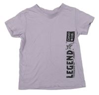 Lila tričko s nápisem a dinosaurem Matalan