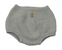 Zelené pletené kraťasy s knoflíky Zara