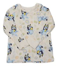 Světlebéžové triko s Bluey Dunnes