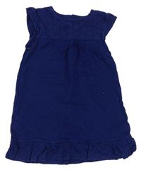 Tmavomodré šaty s madeirou Miniclub