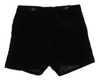 Černé sametové třpytivé podšité kraťasy s mašlí H&M
